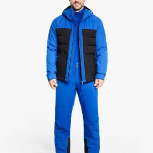 Mens ski-outfit Ziener TARLO Z Man Clobalt Blue Ski Jacket Herren Skijacke