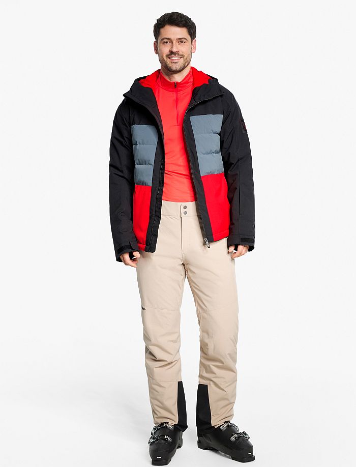 Mens ski-outfit Ziener TARLO Z Man Rot Red Ski Jacket Herren Skijacke