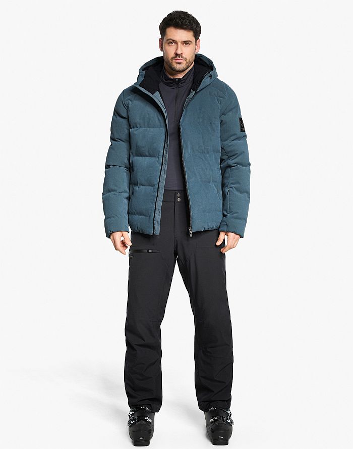 Mens ski-outfit Ziener TYRES Z Man Iron Sky Cord Ski Jacket Herren