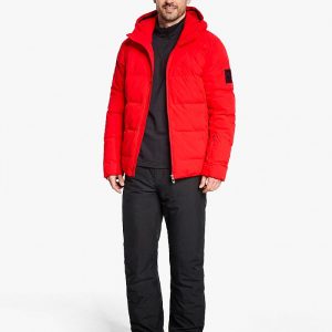 Mens ski-outfit Ziener TYRES Z Man Rot Red Ski Jacket Herren Skijacke