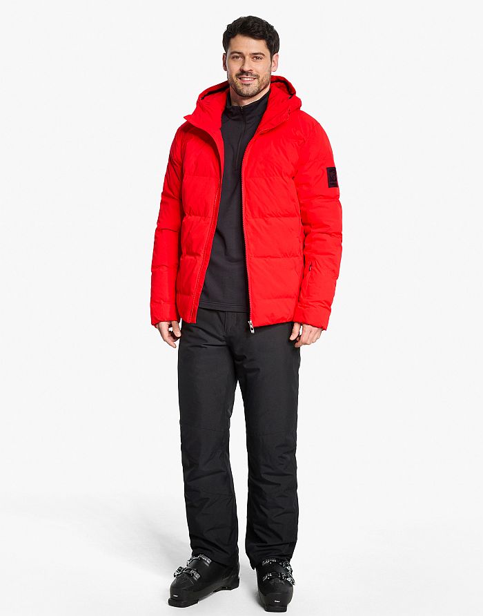 Mens ski-outfit Ziener TYRES Z Man Rot Red Ski Jacket Herren Skijacke