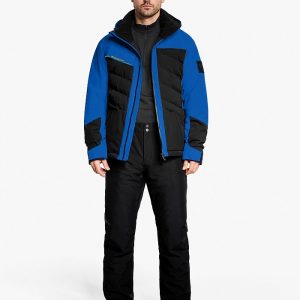 Mens ski-outfit Ziener TIDAL Z Men Colbalt Blue Ski Jacket Herren Skijacke