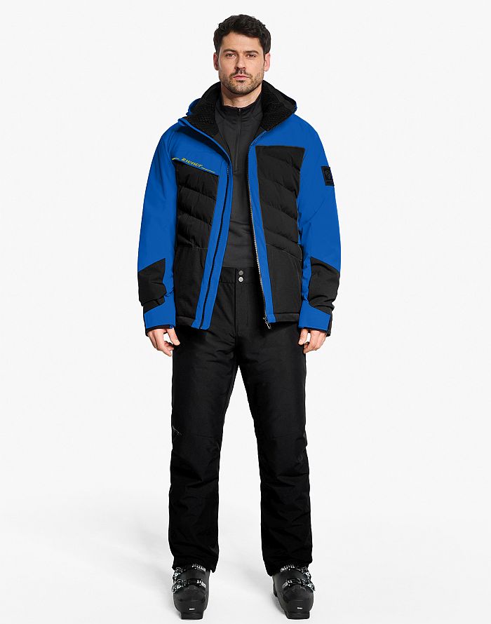 Mens ski-outfit Ziener TIDAL Z Men Colbalt Blue Ski Jacket Herren Skijacke