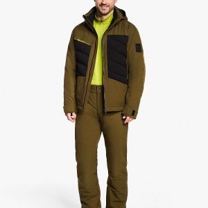 Mens ski-outfit Ziener TIDAL Z Men Seaweed Grun Ski Jacket Herren Skijacke