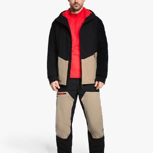 Mens ski-outfit Ziener TOBIN Z Man Sandstone Ski Jacket Herren Skijacke