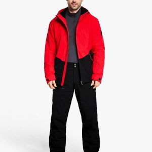 Mens ski-outfit Ziener TOBIN Z Man Rot Red Ski Jacket Herren Skijack
