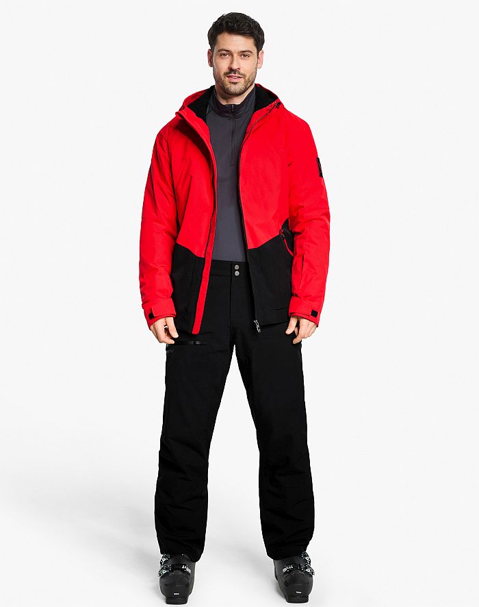 Mens ski-outfit Ziener TOBIN Z Man Rot Red Ski Jacket Herren Skijack