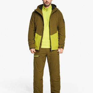 Mens ski-outfit Ziener TOBIN Z Man Seaweed Green Grun Ski Jacket Herren Skijacke
