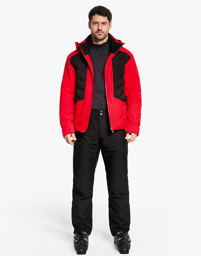 Mens ski-outfit Ziener TURON Z Man Rot Red Ski Jacket Herren Skijacke