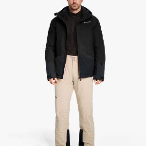Mens ski-outfit Ziener TARAINO Black Schwarz AquaShield Ski Jacket Herren