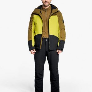 ski-outfit Ziener TARAINO Seaweed Gren skijacke AquaShield ski jacket mens