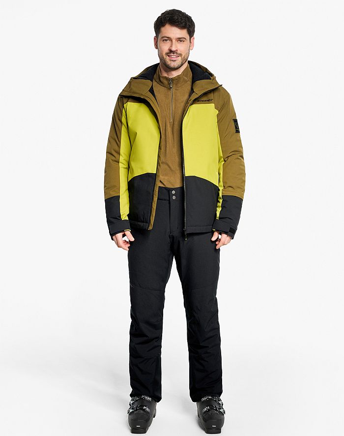 ski-outfit Ziener TARAINO Seaweed Gren skijacke AquaShield ski jacket mens