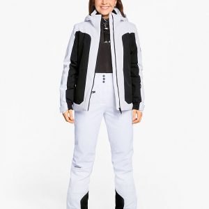 Ladies ski-outfit Ziener TARLA Z Lady White Weiss Weiß Ski Jacket Ski Jacket Damen Skijacke