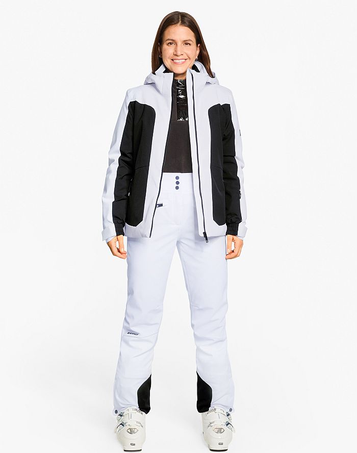 Ladies ski-outfit Ziener TARLA Z Lady White Weiss Weiß Ski Jacket Ski Jacket Damen Skijacke