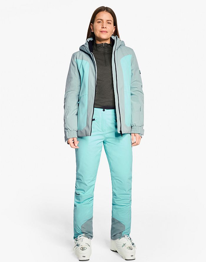 Ladies ski-outfit Ziener TARLA Z Lady Dried Eucolyptus Grun Ski Jacket Ski Jacket Damen Skijacke
