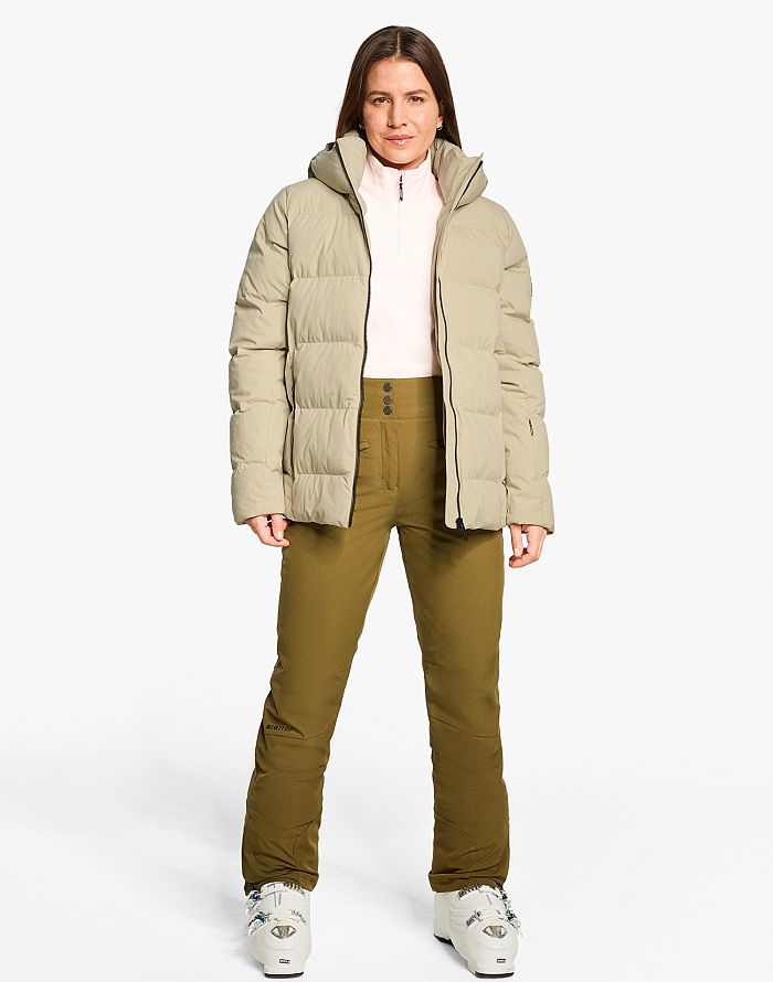 Ladies ski-outfit Ziener TRAVA Z Lady Sage Leaf Grun Ski Jacket Damen Skijacke