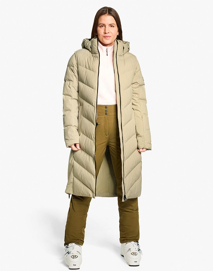 Ladies ski-outfit Ziener TELSE Z Lady Sage Leaf Grun Ski Mantel Damen Skijacke