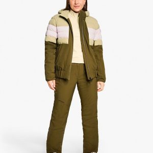Ladies ski-outfit Ziener TINDIA Z Lady Seaweed Grun Ski Jacket Ski Jacket Damen Skijacke
