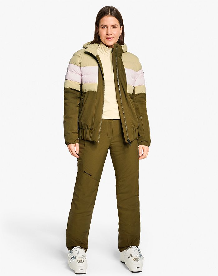 Ladies ski-outfit Ziener TINDIA Z Lady Seaweed Grun Ski Jacket Ski Jacket Damen Skijacke