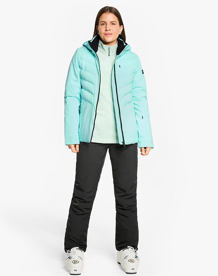 Ladies ski-outfit Ziener TOKKI Z Lady Radiant Lagoon Grun Ski Jacket Damen Skijacke