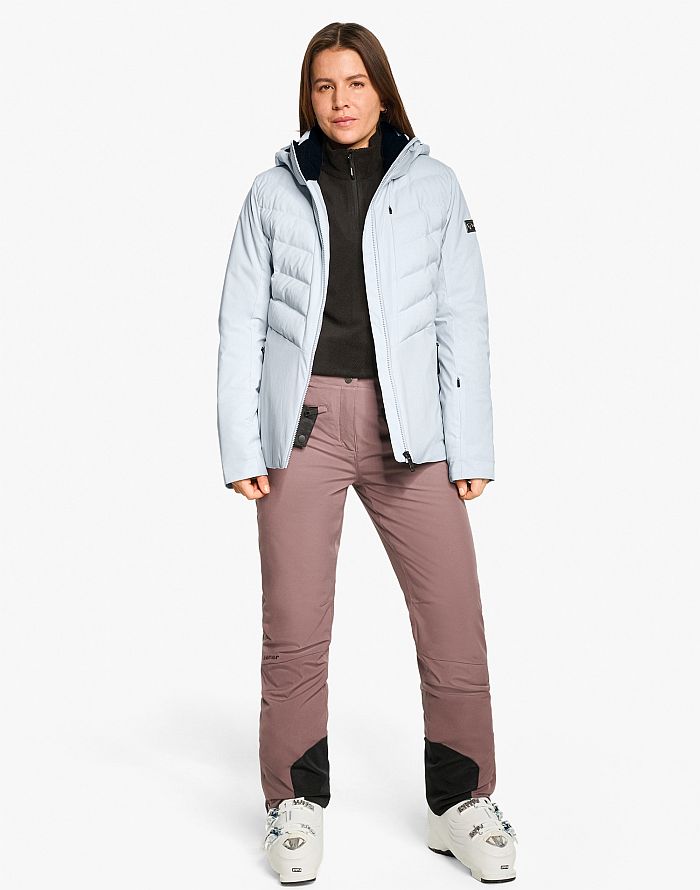 Ladies ski-outfit Ziener TOKKI Z Lady Frosty Glacier Blue Blau Ski Jacket Damen Skijacke