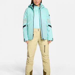Ladies ski-outfit Ziener TARAINA Z Lady Radiant Lagoon Green Grun Ski Jacket Damen Skijacke