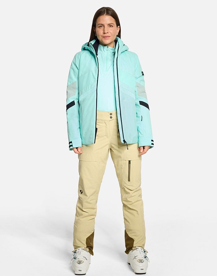 Ladies ski-outfit Ziener TARAINA Z Lady Radiant Lagoon Green Grun Ski Jacket Damen Skijacke