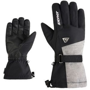Ziener GENTIANO Z AS Black White Skihandschuhe AquaShield
