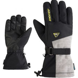 Ziener GENTIANO Z AS Black Electric Grass Skihandschuhe AquaShield