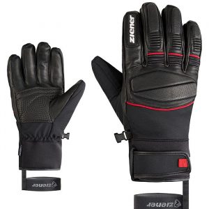 Ziener Gomin AS Black Red Ziener AquaShield Skihandschuhe